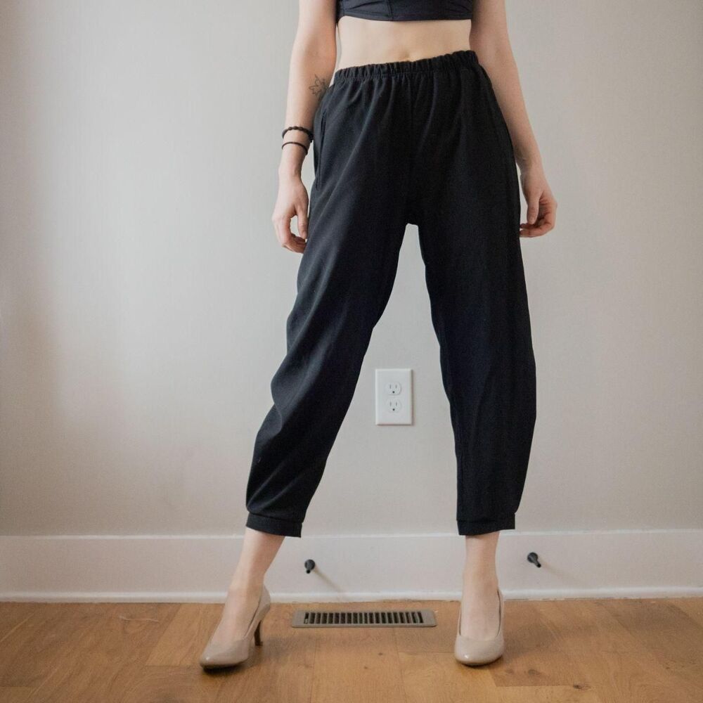 Felix Black Premium Luxury Linen Jogger Summer Urban Essential Women's Trousers